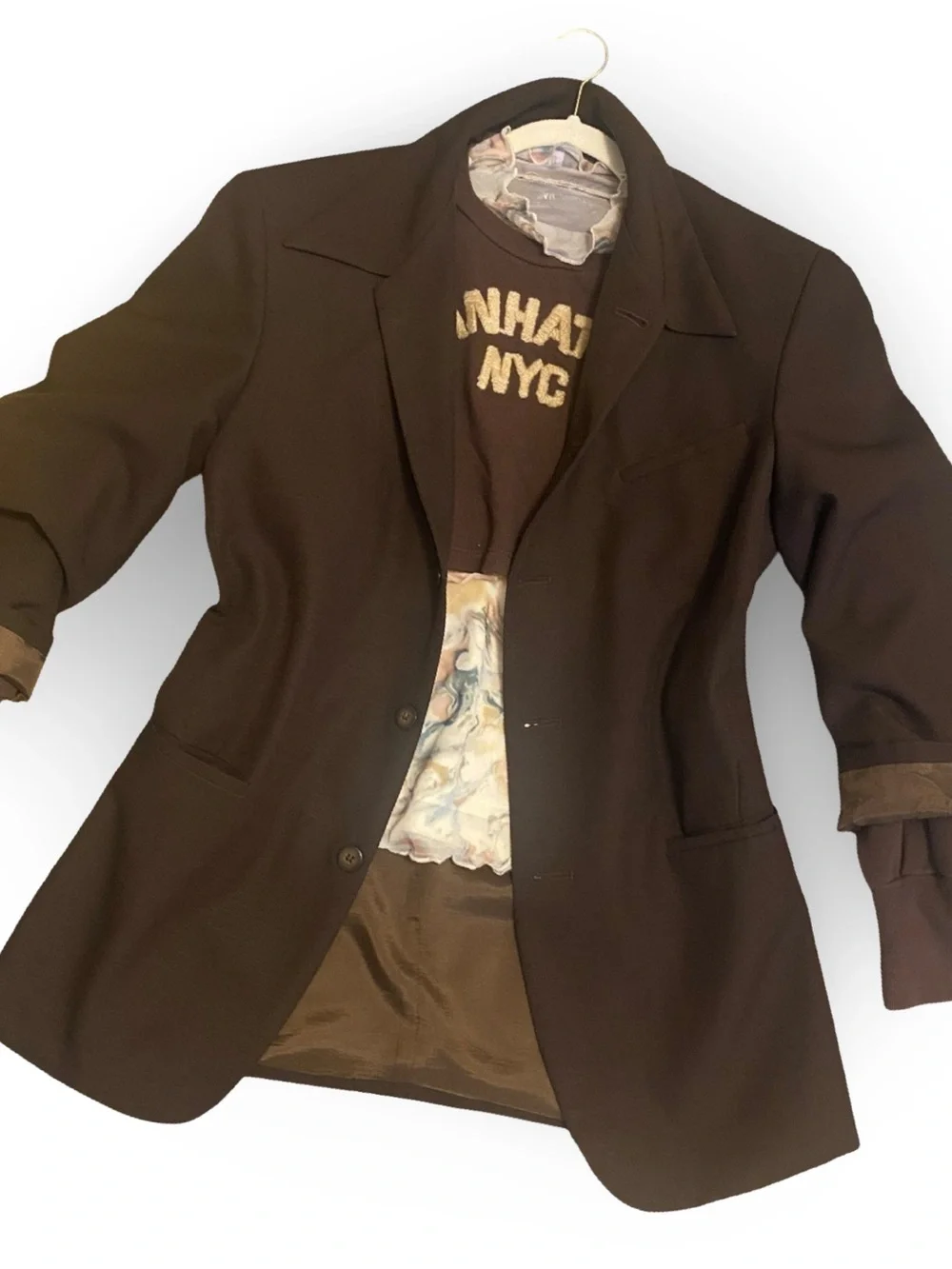 Men's Brown Classic Blazer Jacket